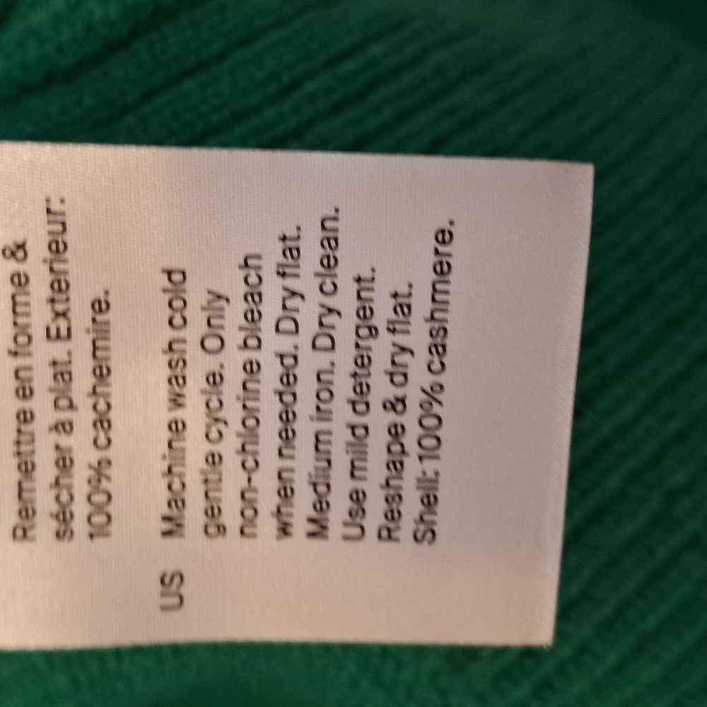 NEW COS Cashmere Sweater Jumper Bright Green Size L! VERY RARE COLOR!!! - Picture 13 of 13